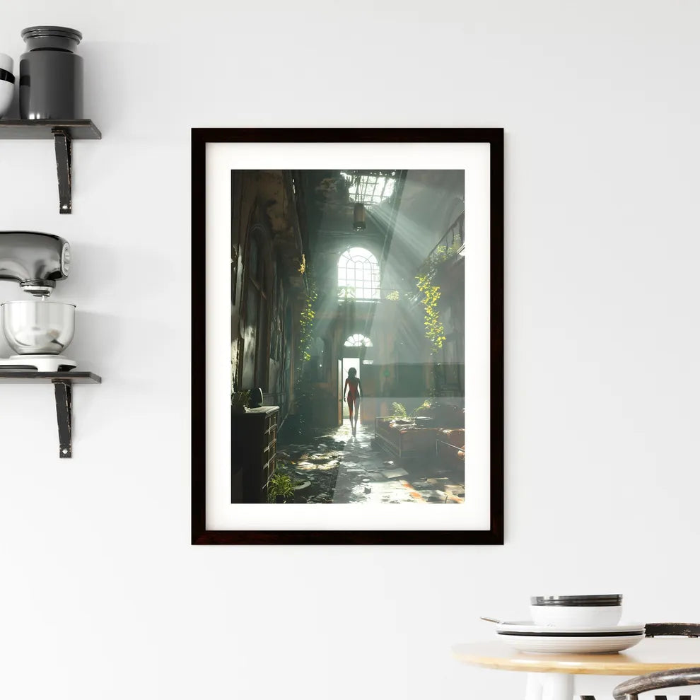 A Poster of the comic book character Vampirella  Framed Print