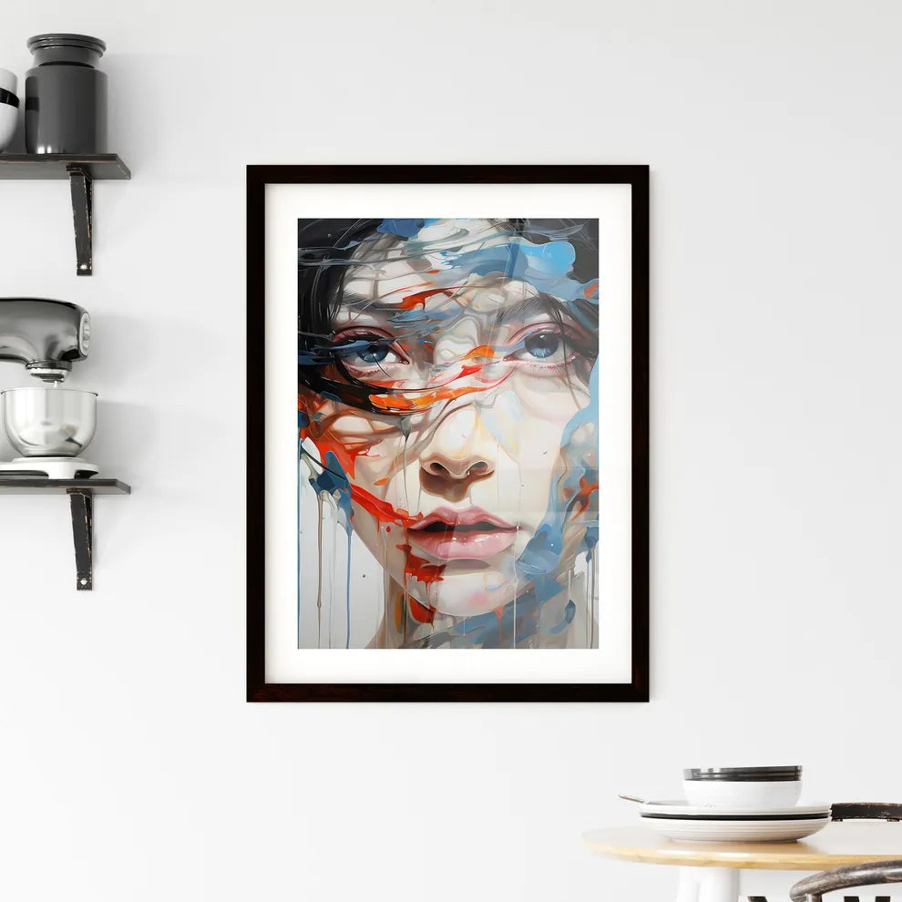 A Poster of An oil painting - A Painting O Framed Print