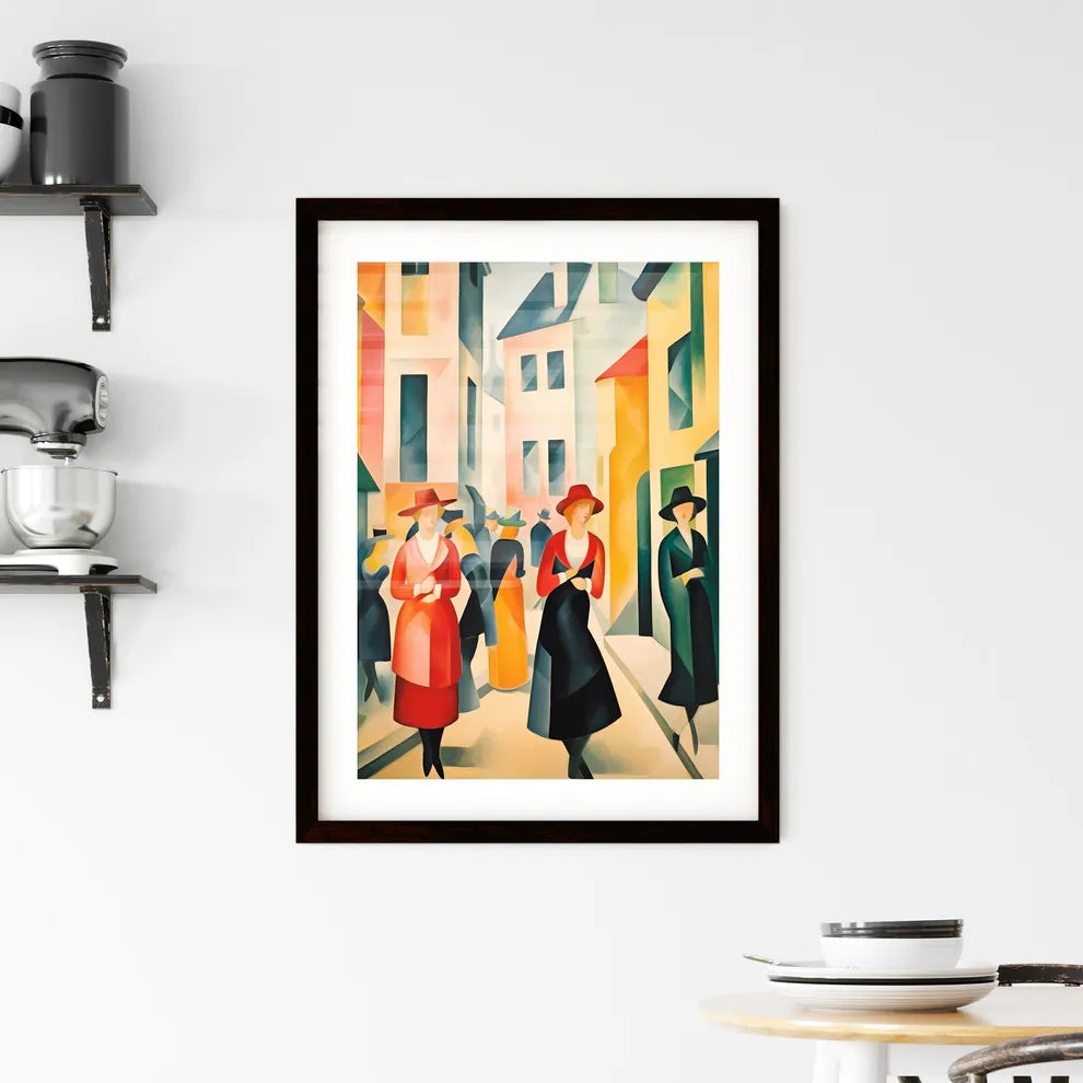 A Poster of if August Macke was a photograph Framed Print