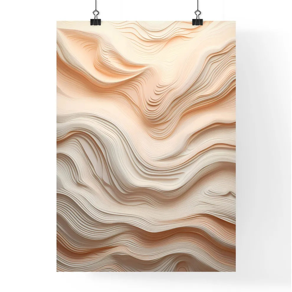 A Poster of handmade wall art - A White And  Poster