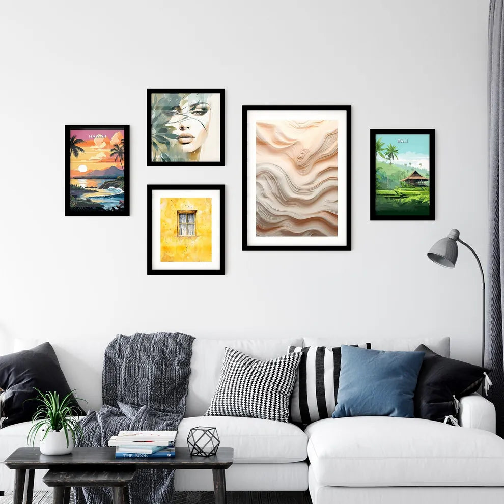 A Poster of handmade wall art - A White And  Wall Art