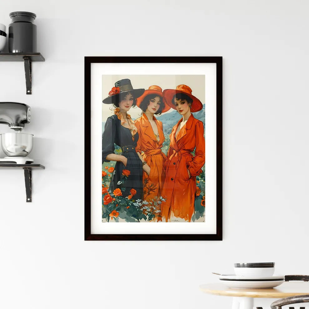 A Poster of vintage cut-out-and-keep fashion Framed Print