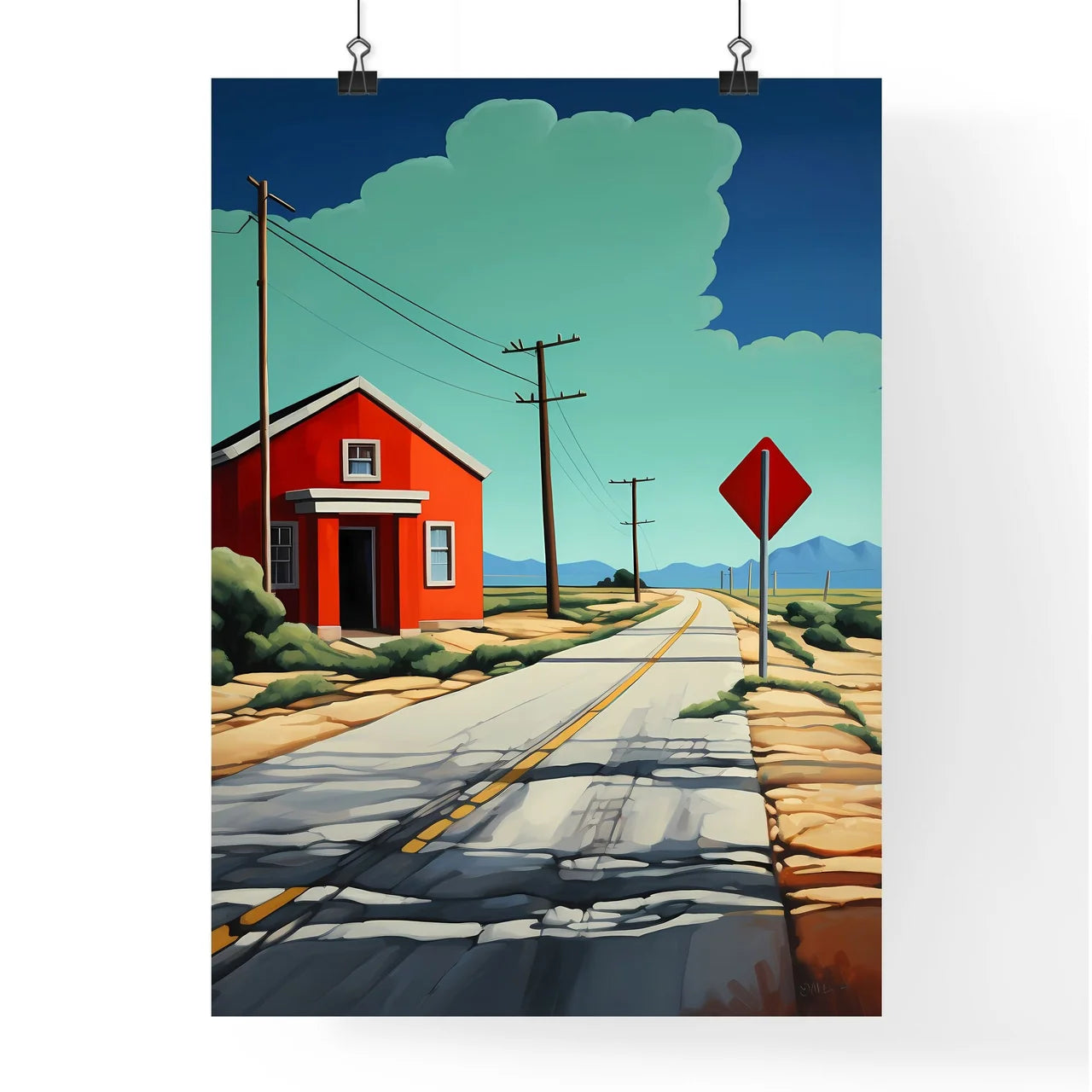A Poster of end of the road - A Red House On A Road Poster