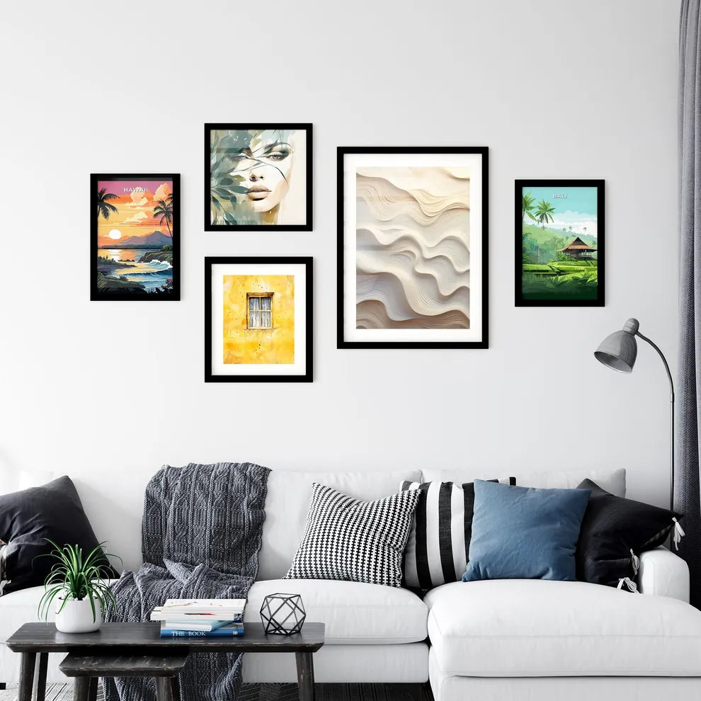 A Poster of handmade wall art - A White And  Wall Art