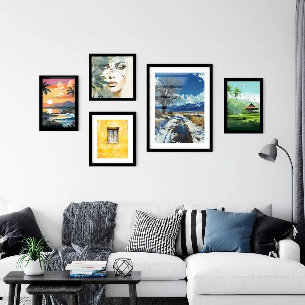 A Poster of winter desert day landscape - A  Wall Art