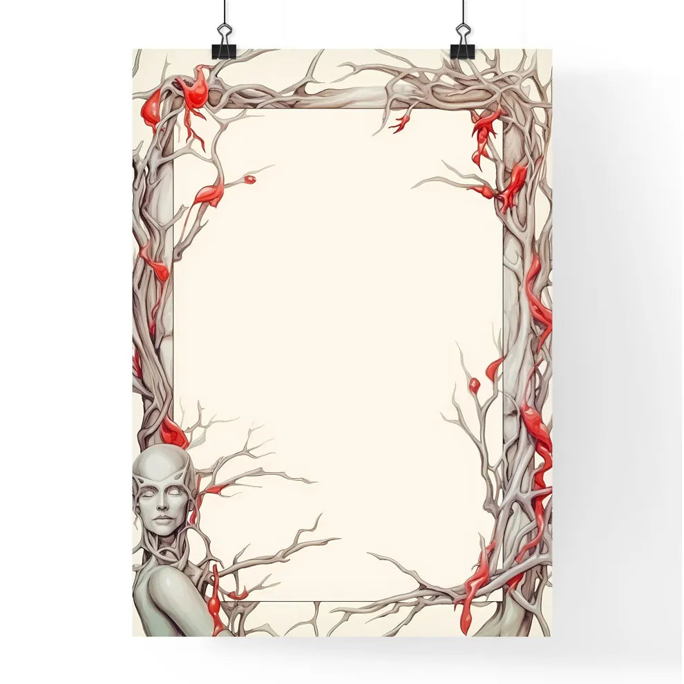 A Poster of Holiday Frame made from Christma Poster