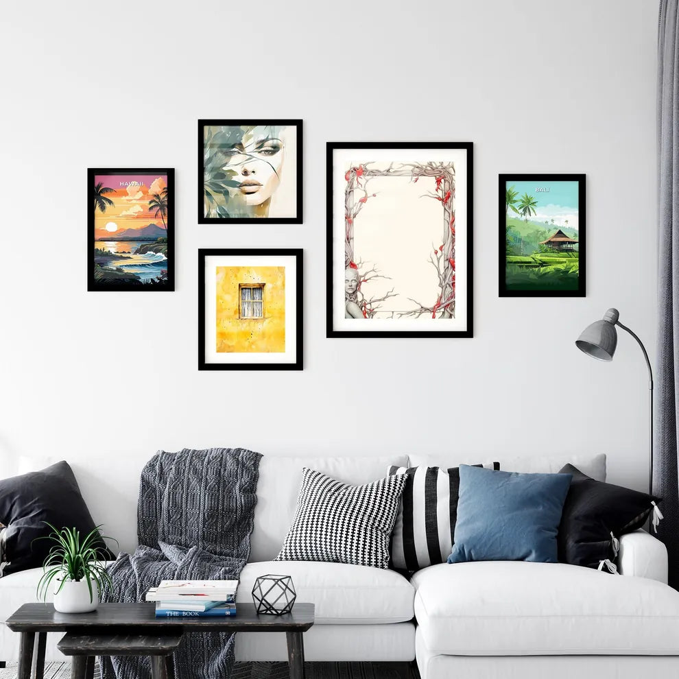 A Poster of Holiday Frame made from Christma Wall Art