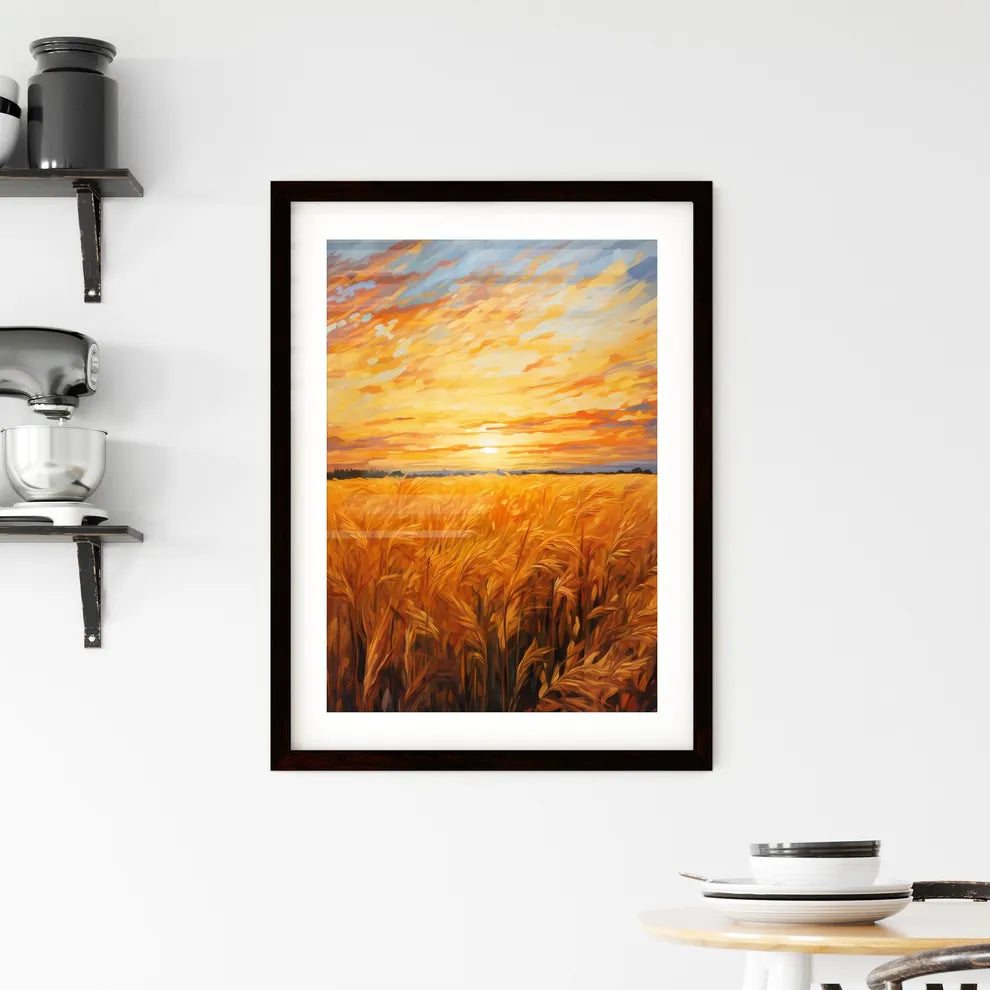 A Poster of An impressionist oil painting -  Framed Print