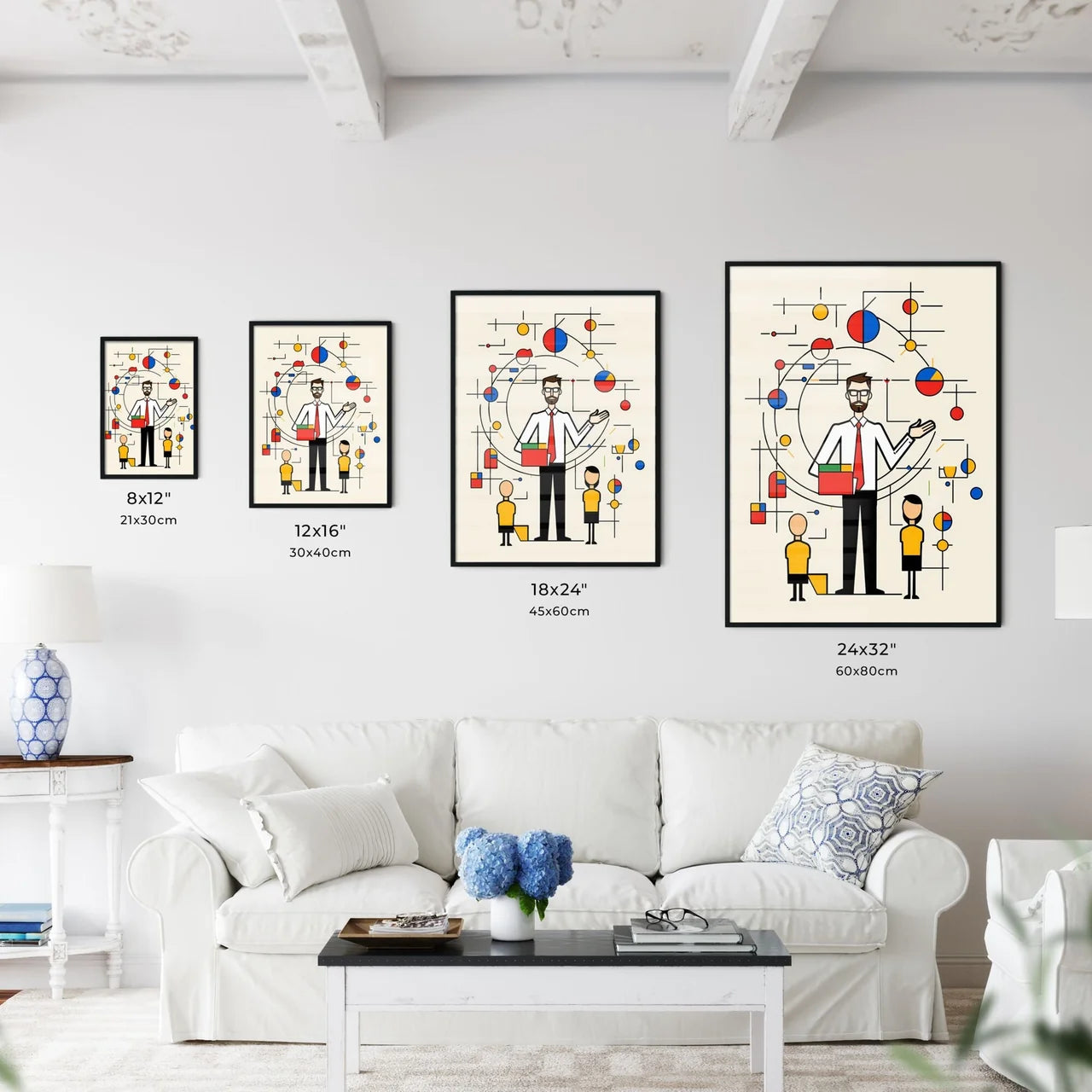 A Poster of minimalist teacher art - A Man S - Kitchen Hangings