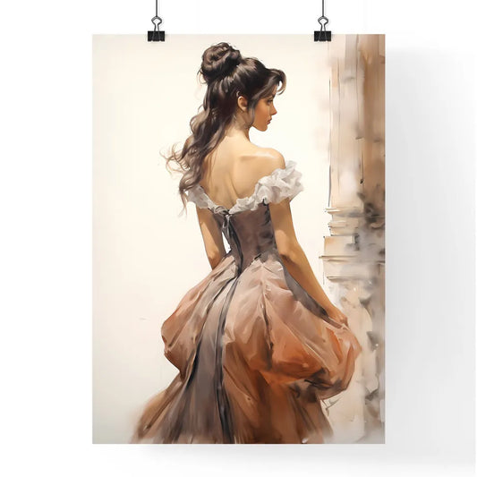 A Poster of rear view of woman with a victor Poster