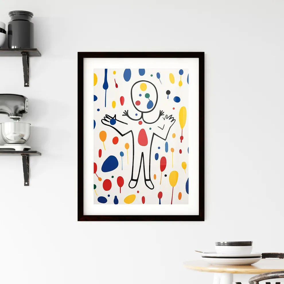 A Poster of minimalist baby art - A Drawing  Framed Print