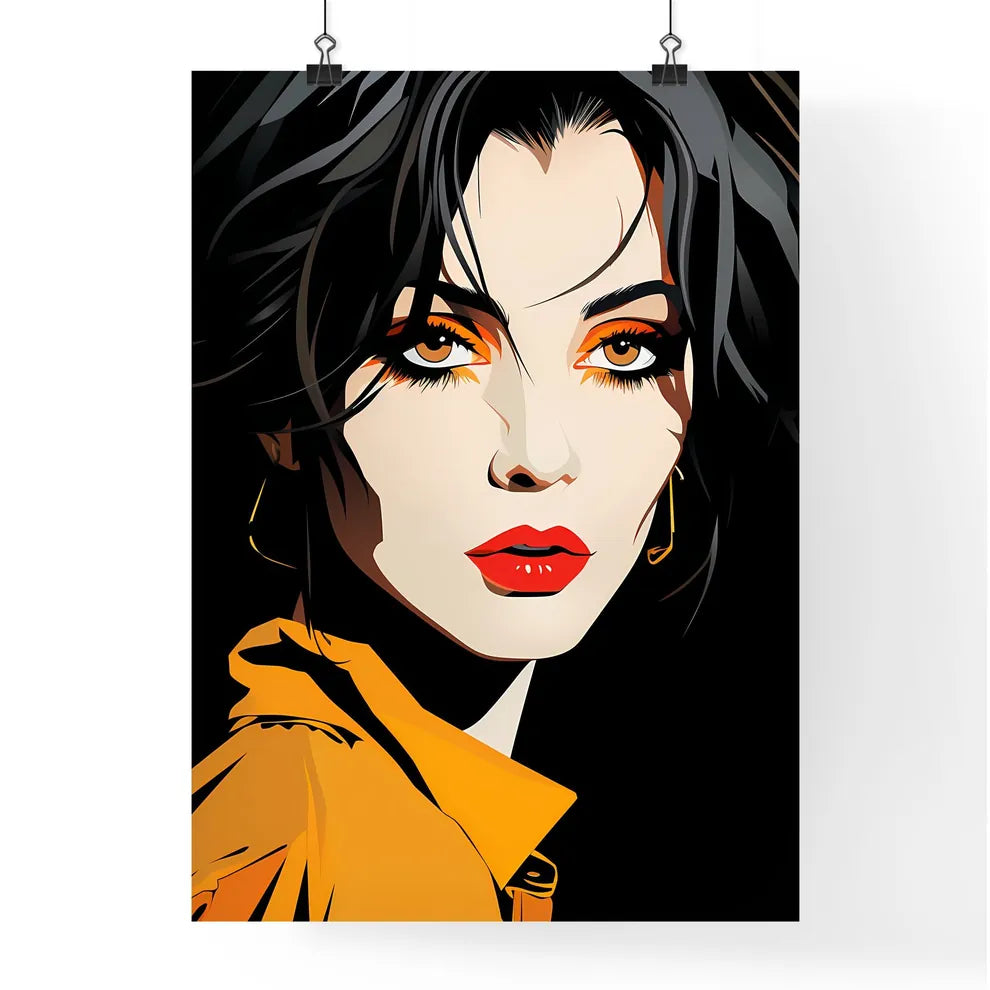 A Poster of Illustration - A Woman With Poster