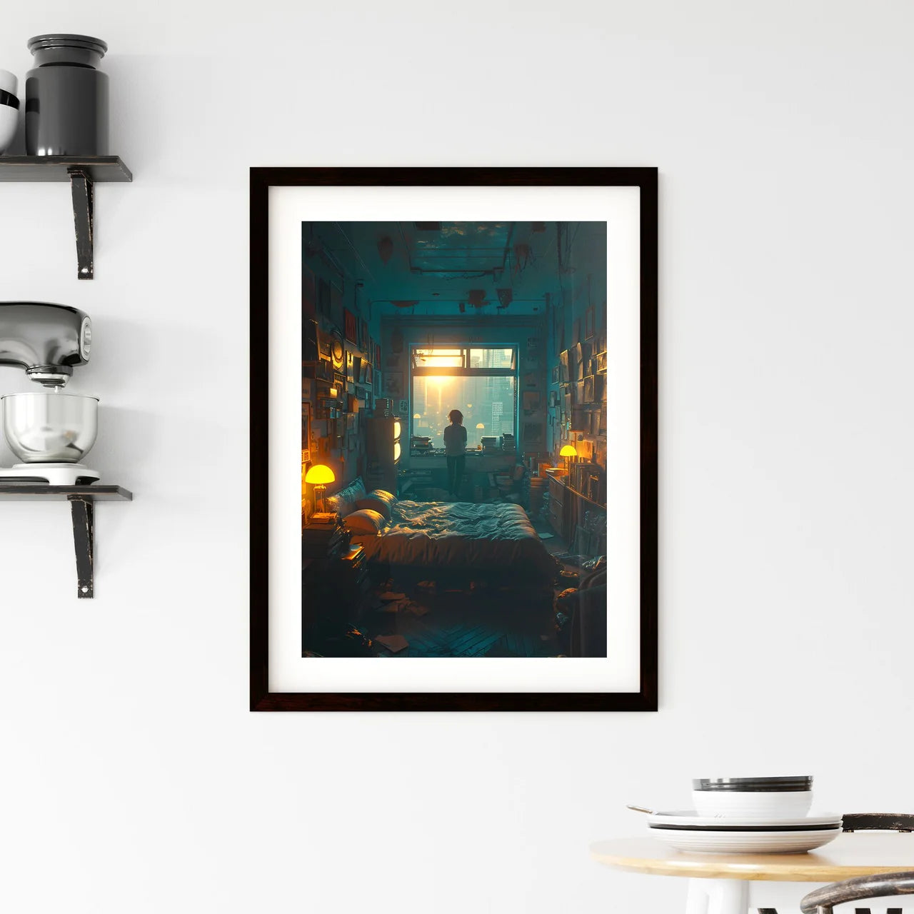 A Poster of the comic book character Vampire Framed Print