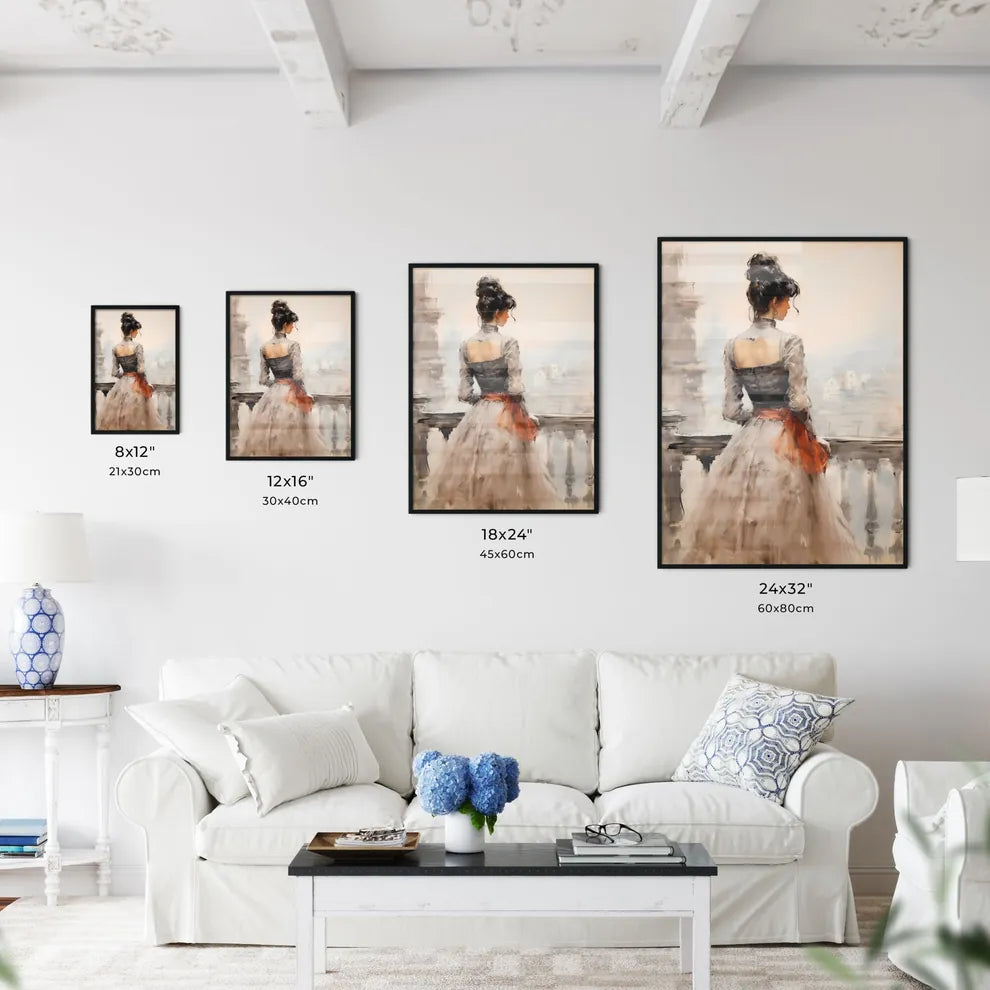 A Poster of rear view of woman with a victor - Kitchen Hangings