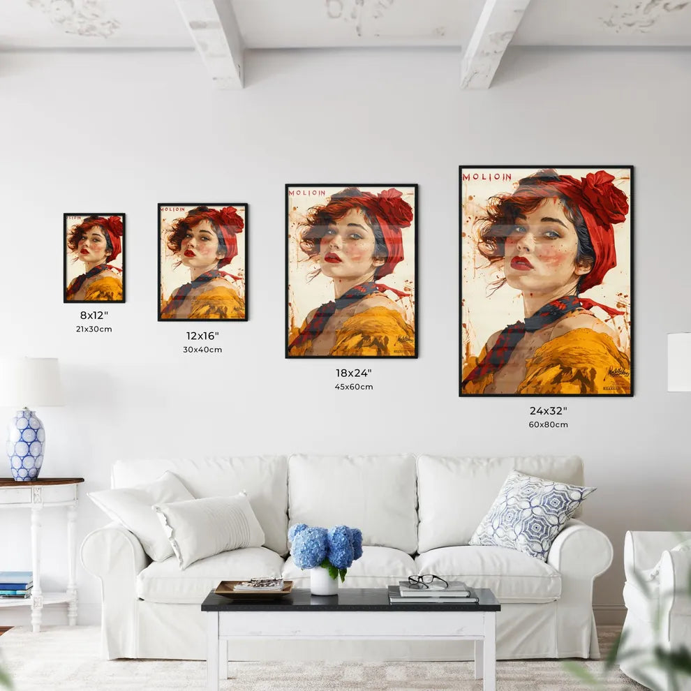 A Poster of moulon rouge advertisig from 192 - Kitchen Hangings