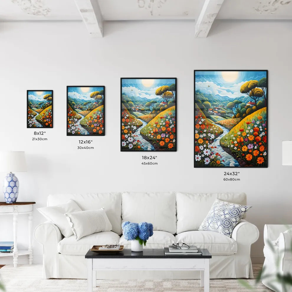 A Poster of summer landscape - A Painting O - Kitchen Hangings