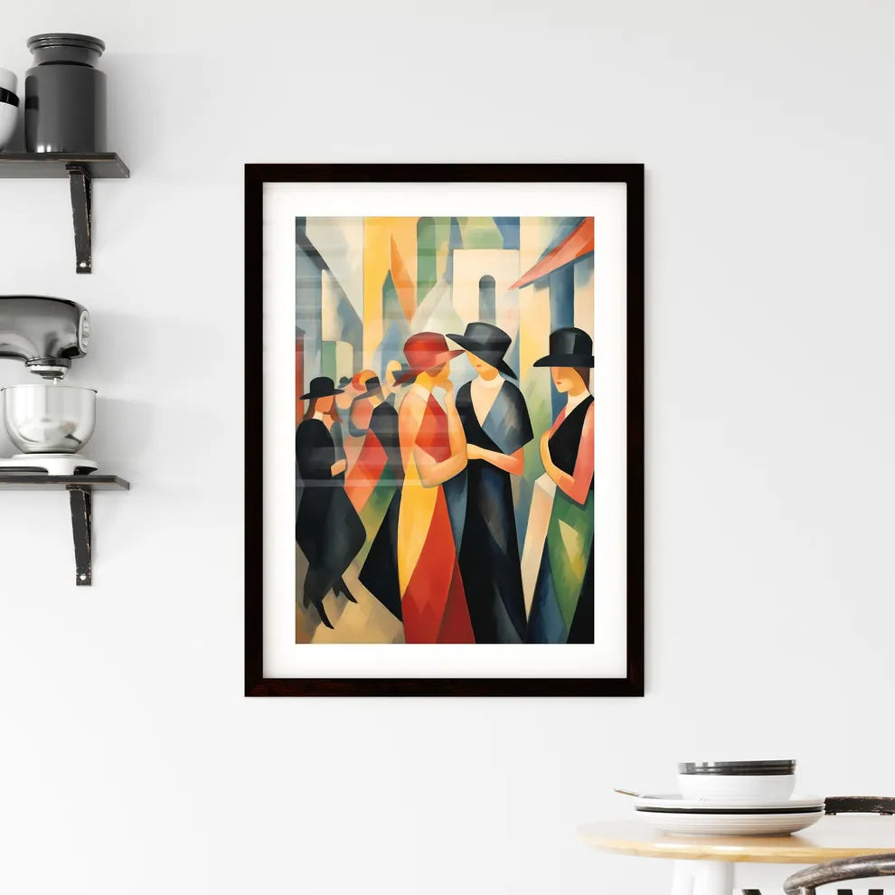 A Poster of if August Macke was a photograph Framed Print