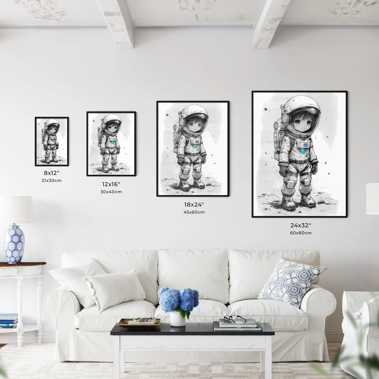 A Poster of Coloring page for kids spacesuit - Kitchen Hangings
