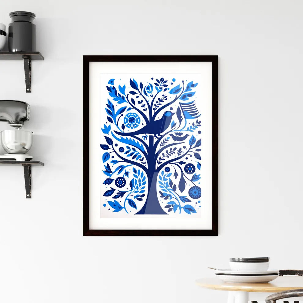 A Poster of silkscreened stencil  Framed Print