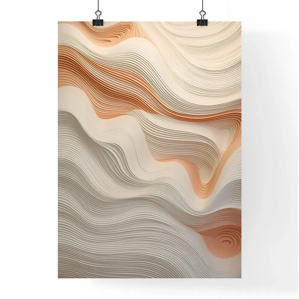 A Poster of handmade wall art - A White And  Poster