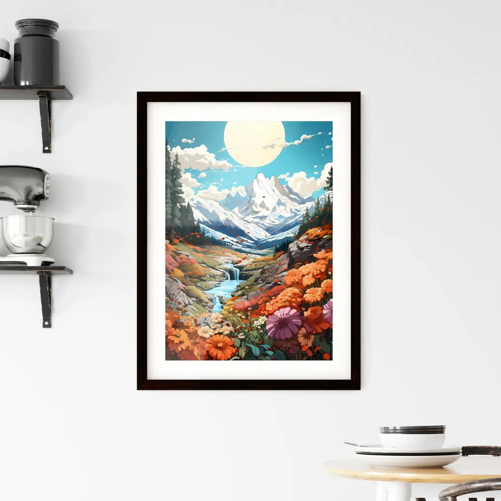 A Poster of Rocky Mountains Natinal Park - A Framed Print