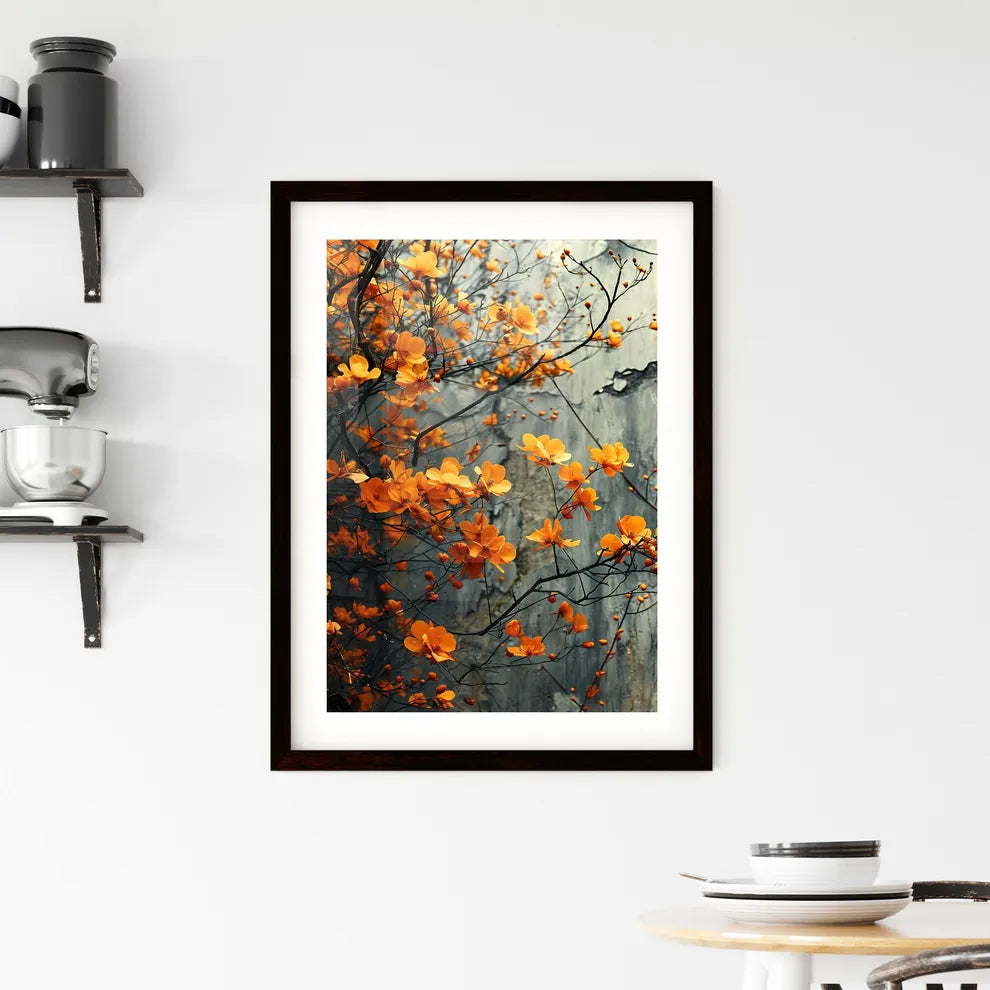 A Poster of A fusion of whimsical and retro  Framed Print