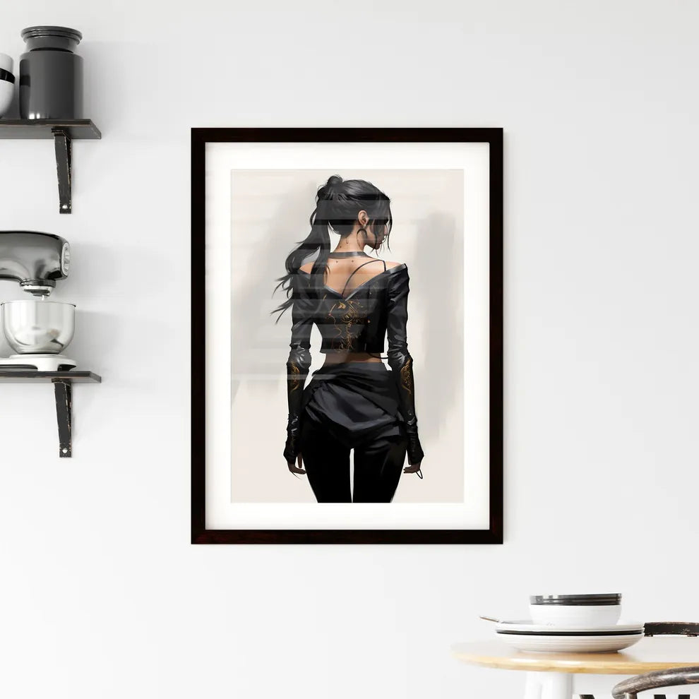 A Poster of concept art fashion concept - A  Framed Print
