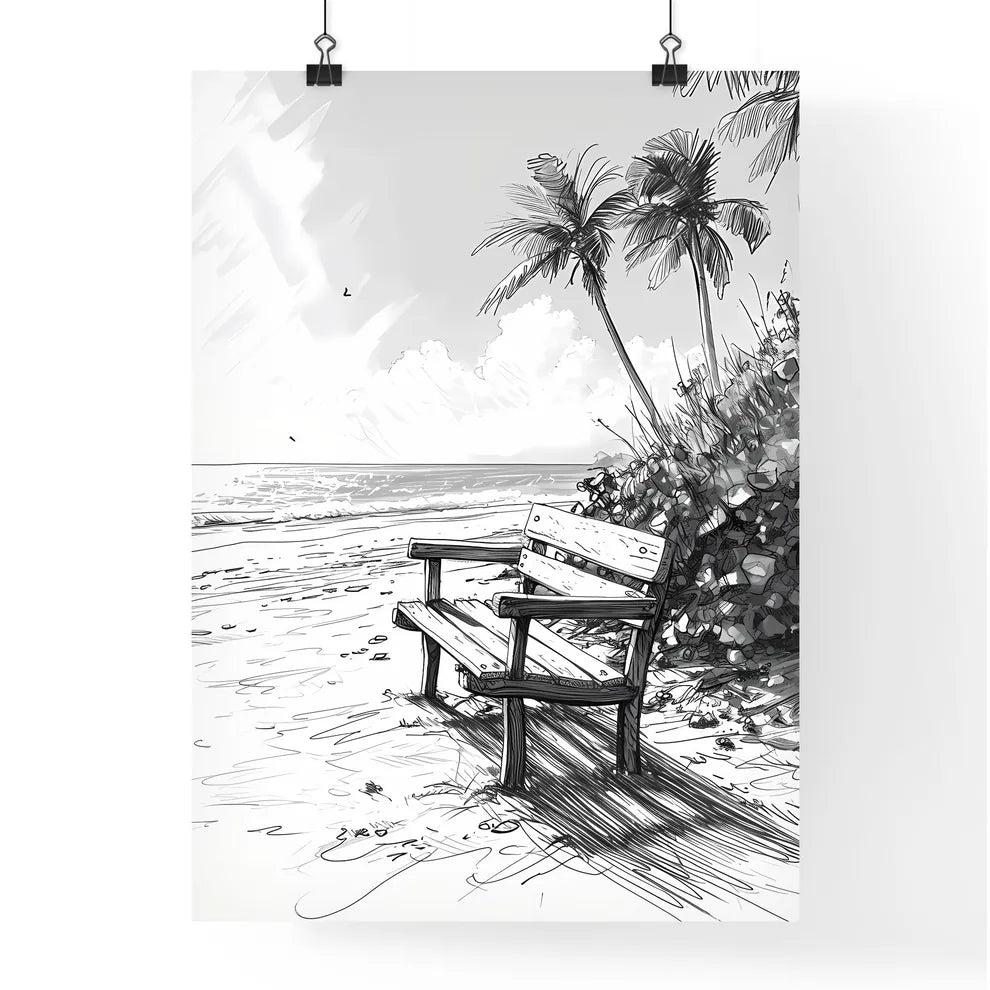 A Poster of coloring page for kids summer -  Poster