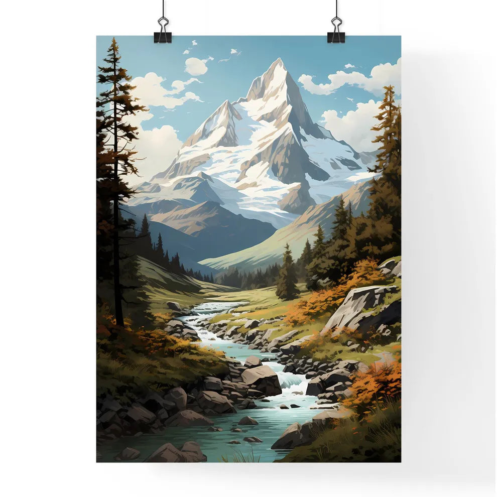 A Poster of Jasper National Park - A River R Poster