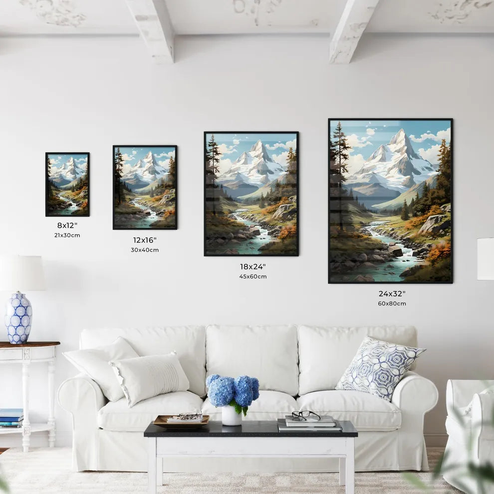 A Poster of Jasper National Park - A River R - Kitchen Hangings