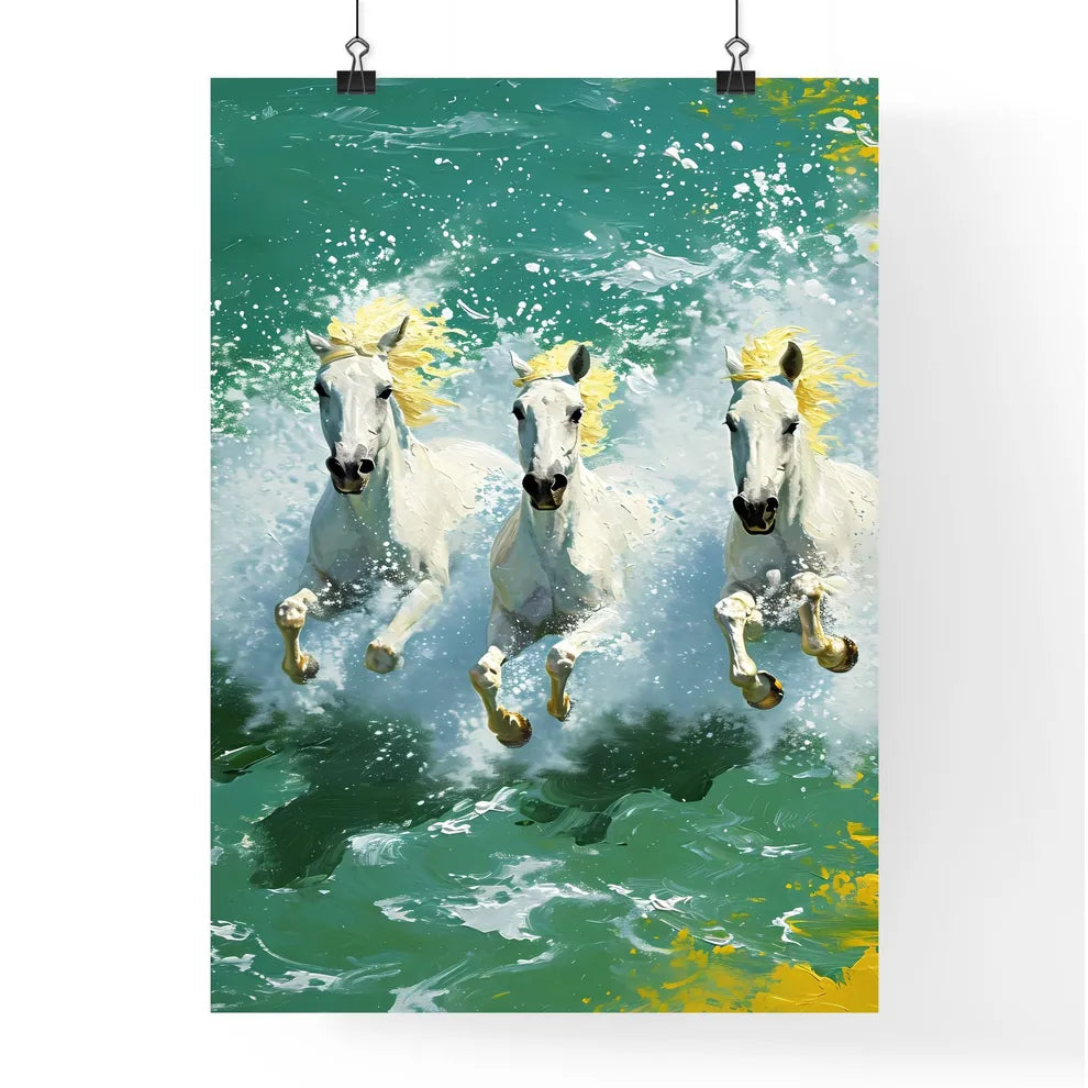 A Poster of showcase the beauty and spirit of horses  Poster