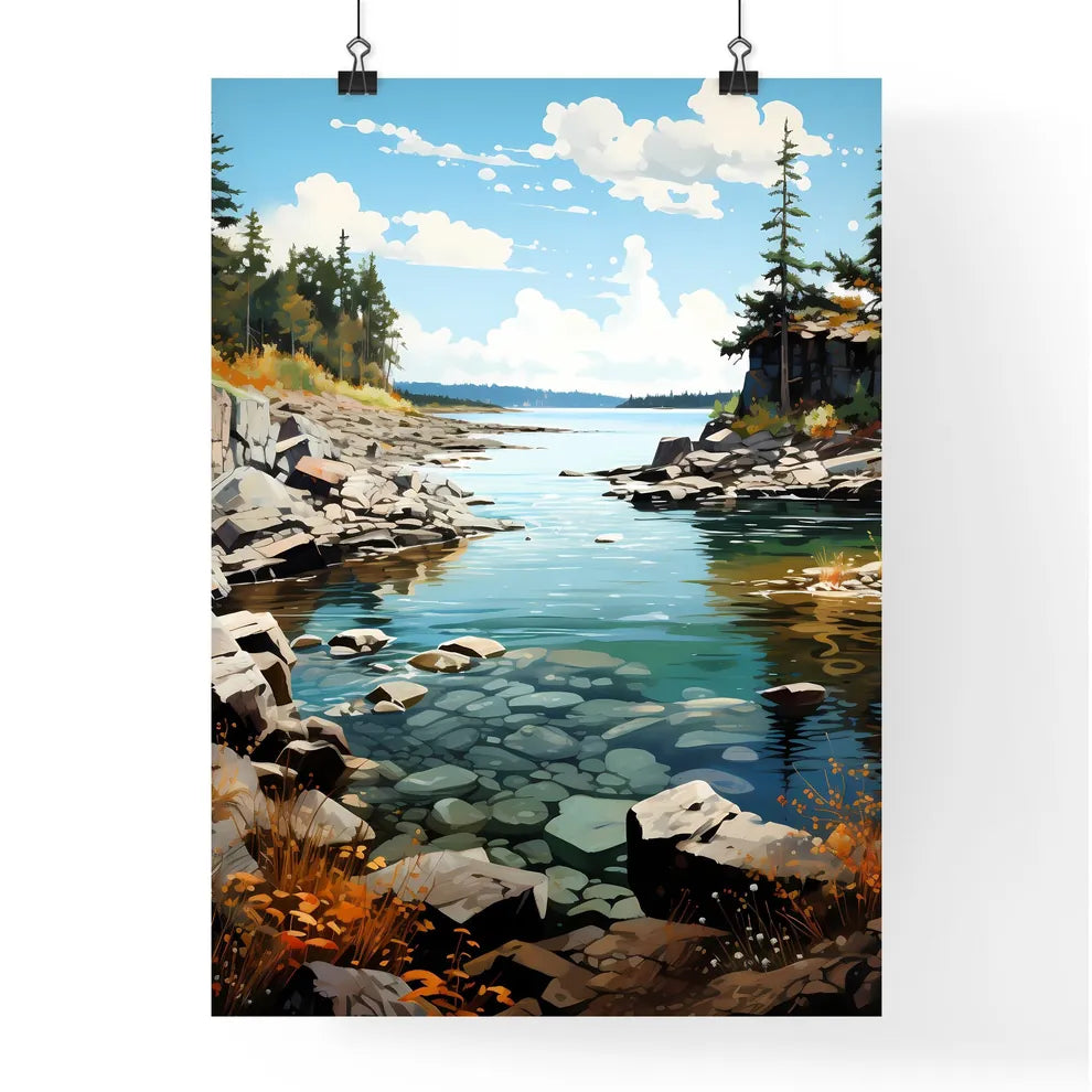 A Poster of Lake Superior Canada - A River W Poster
