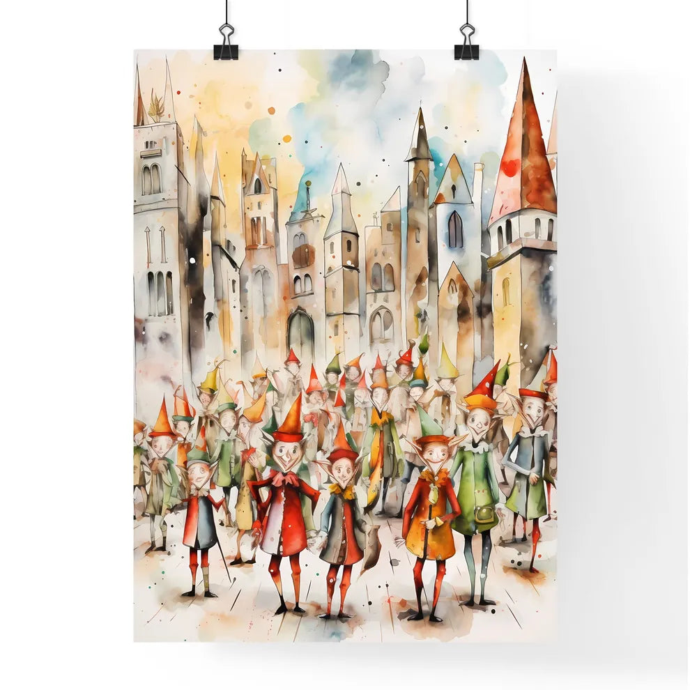 A Poster of whimsical colorful illustration  Poster