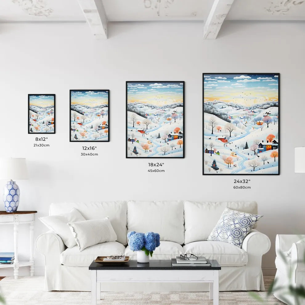 A Poster of snow landscape - A Painting O - Kitchen Hangings