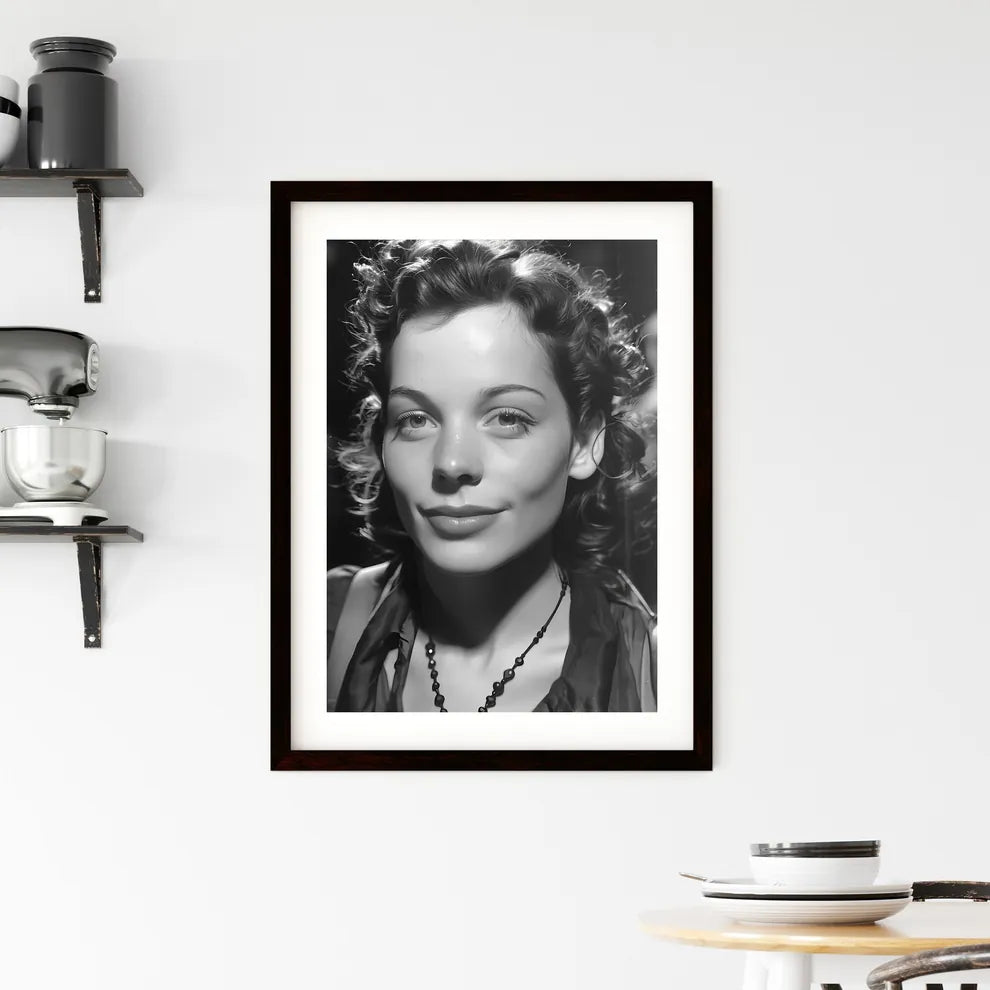 A Poster of beautiful lady homeowner in 1945 Framed Print