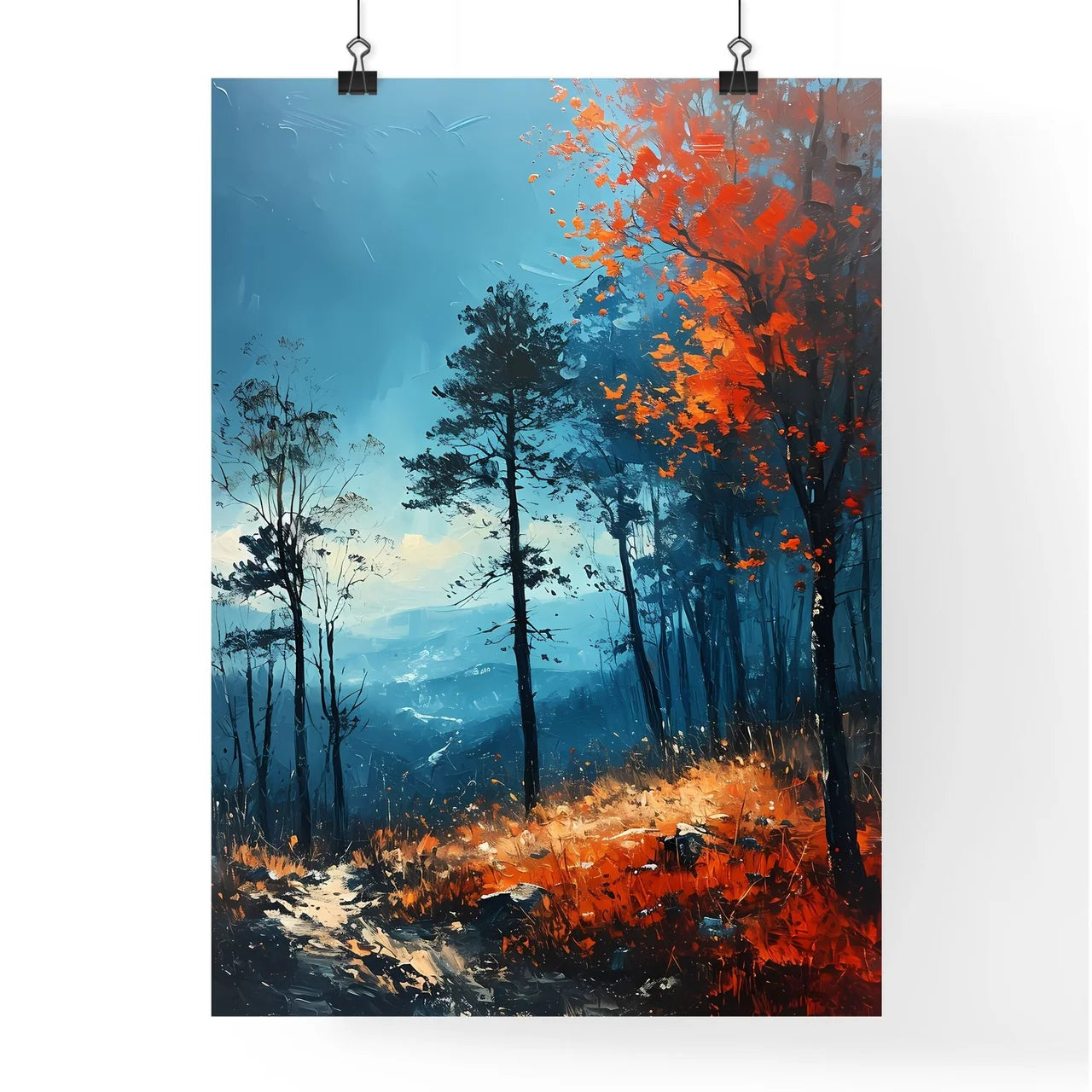 A Poster of impressionistic landscape in Sou Poster