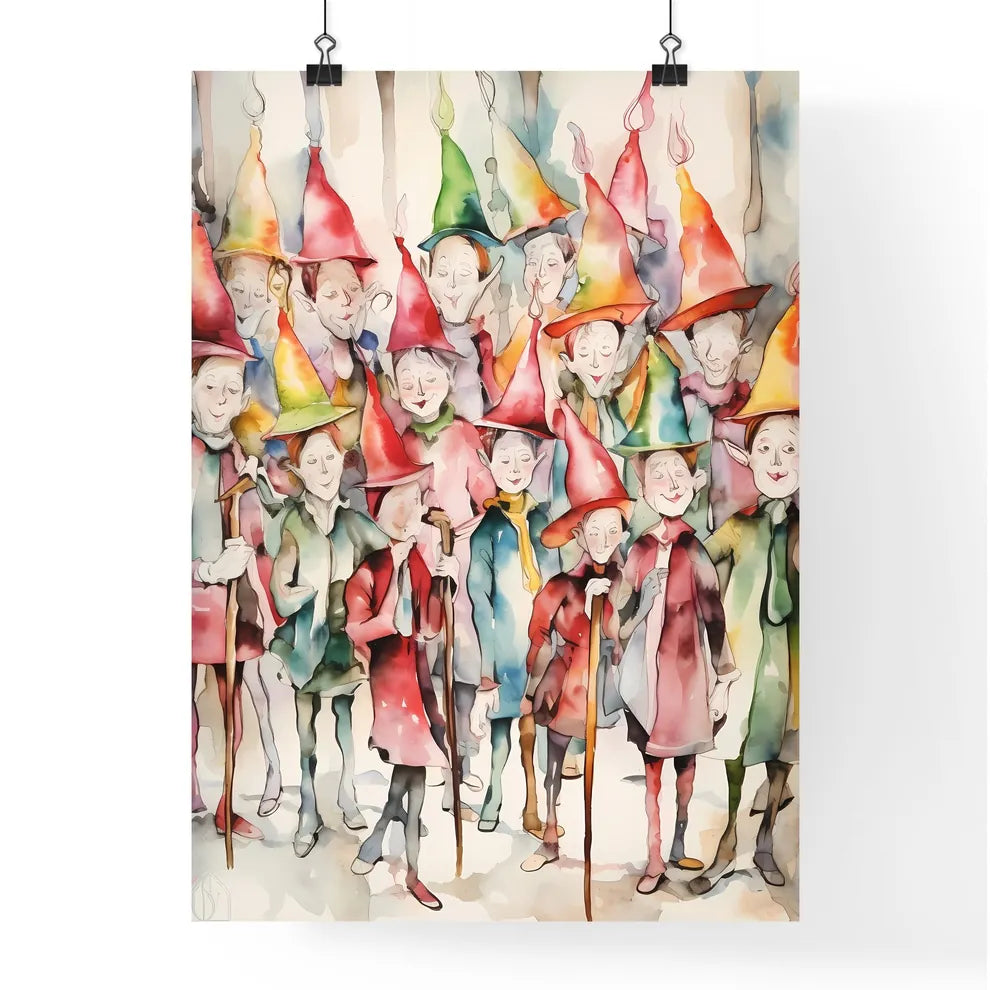A Poster of whimsical colorful illustration  Poster