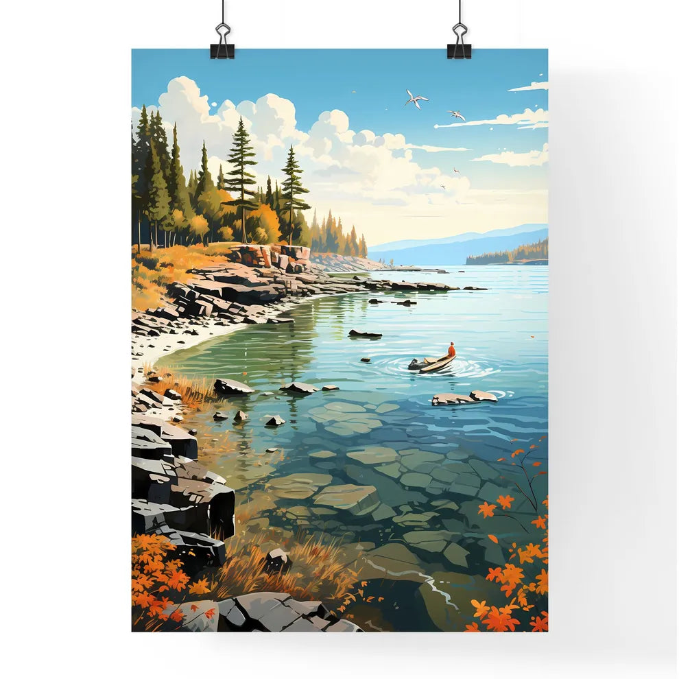 A Poster of Lake Superior Canada - A Rocky S Poster