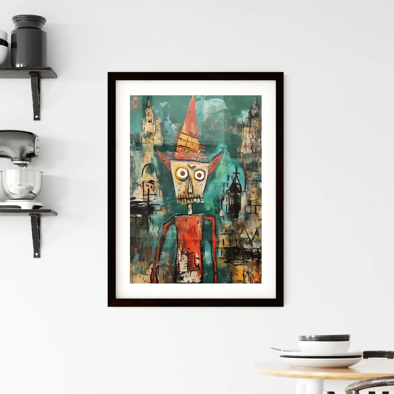A Poster of Santas Elf  Framed Print