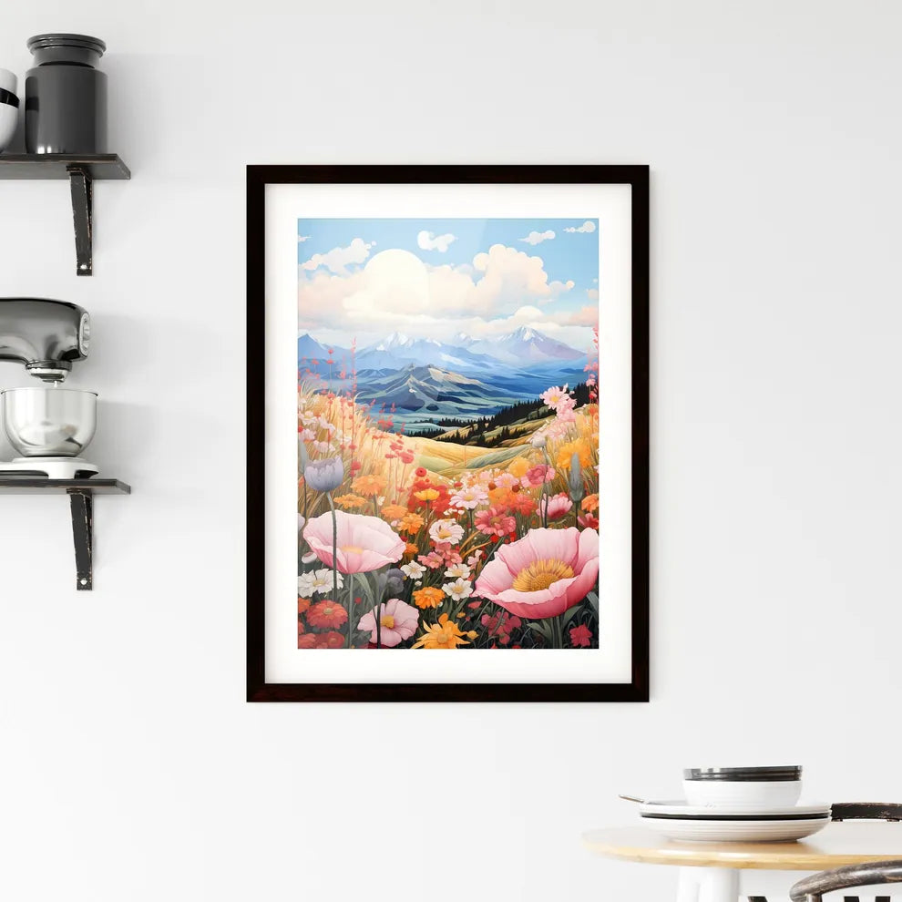 A Poster of Rocky Mountains Natinal Park - A Framed Print