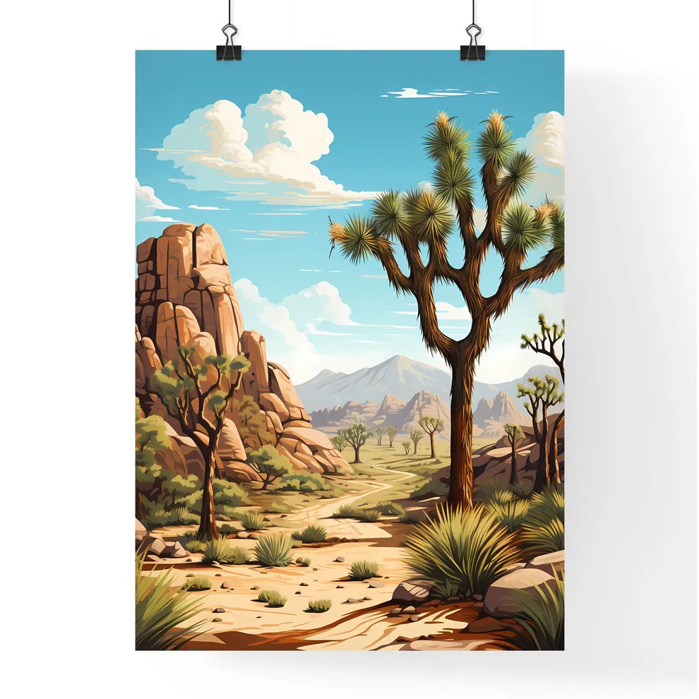 A Poster of Joshua Tree California - A Deser Poster