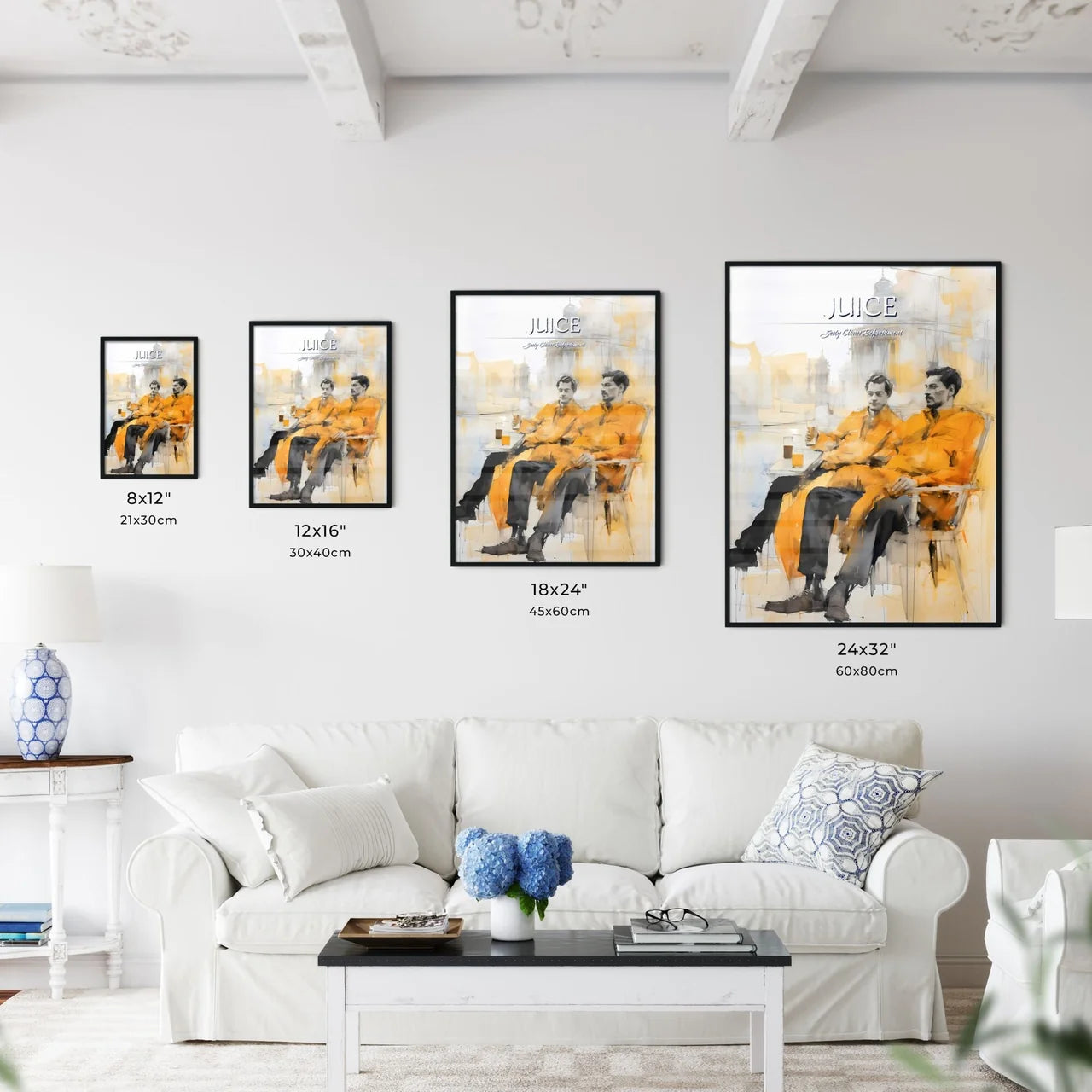 A Poster of orange juice - A Couple Of Men S - Kitchen Hangings