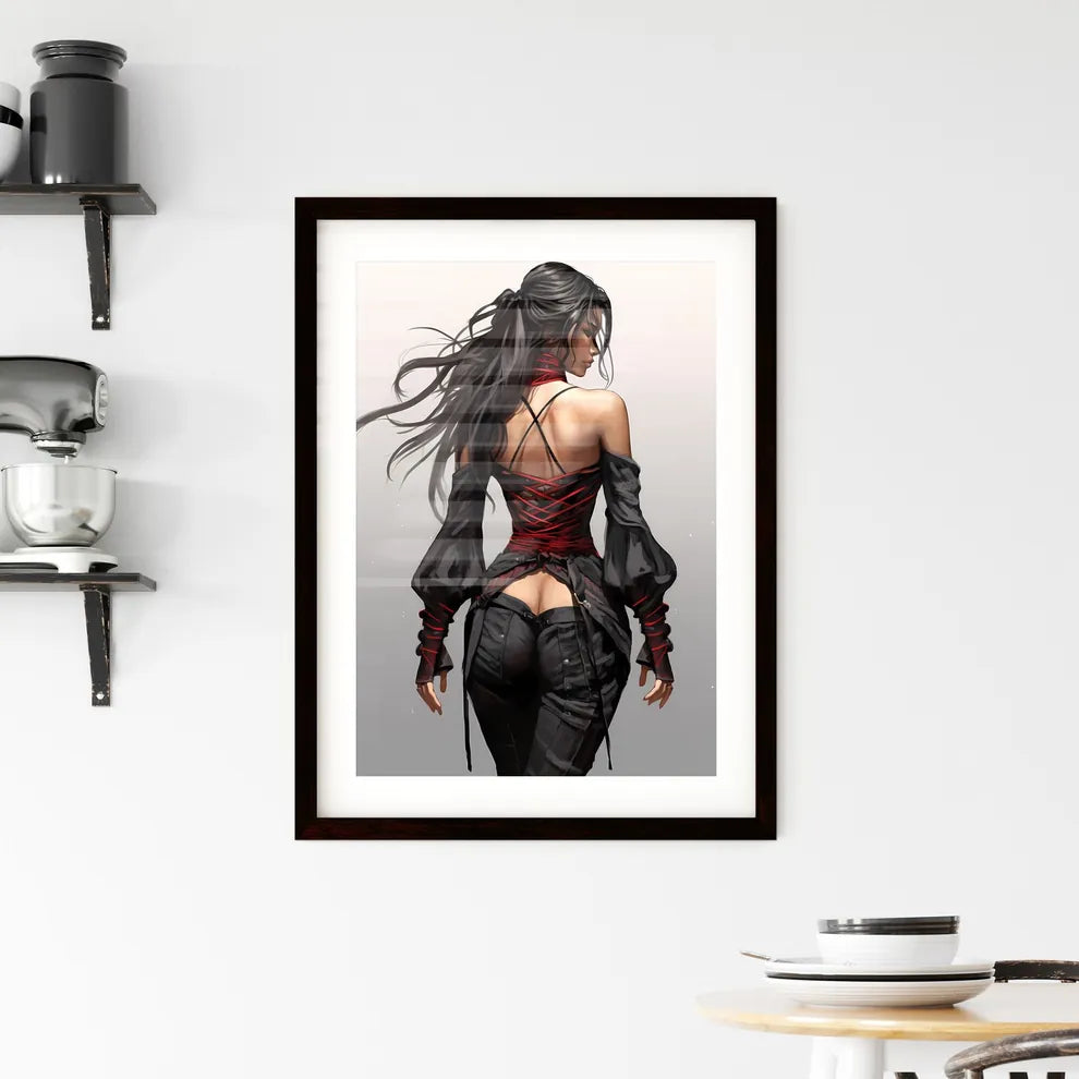A Poster of concept art fashion concept - A  Framed Print