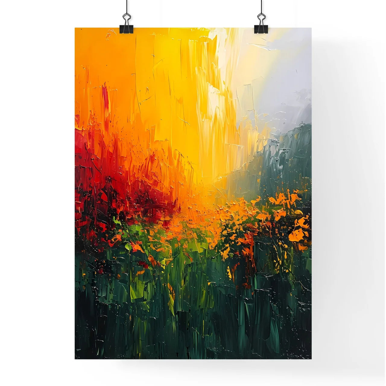 A Poster of Boho Green Minimalist poster pai Poster