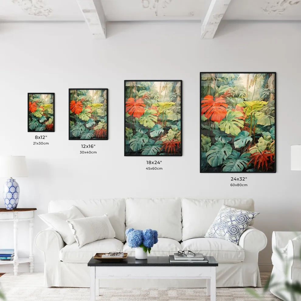 A Poster of tropical leaves - A Painting O - Kitchen Hangings