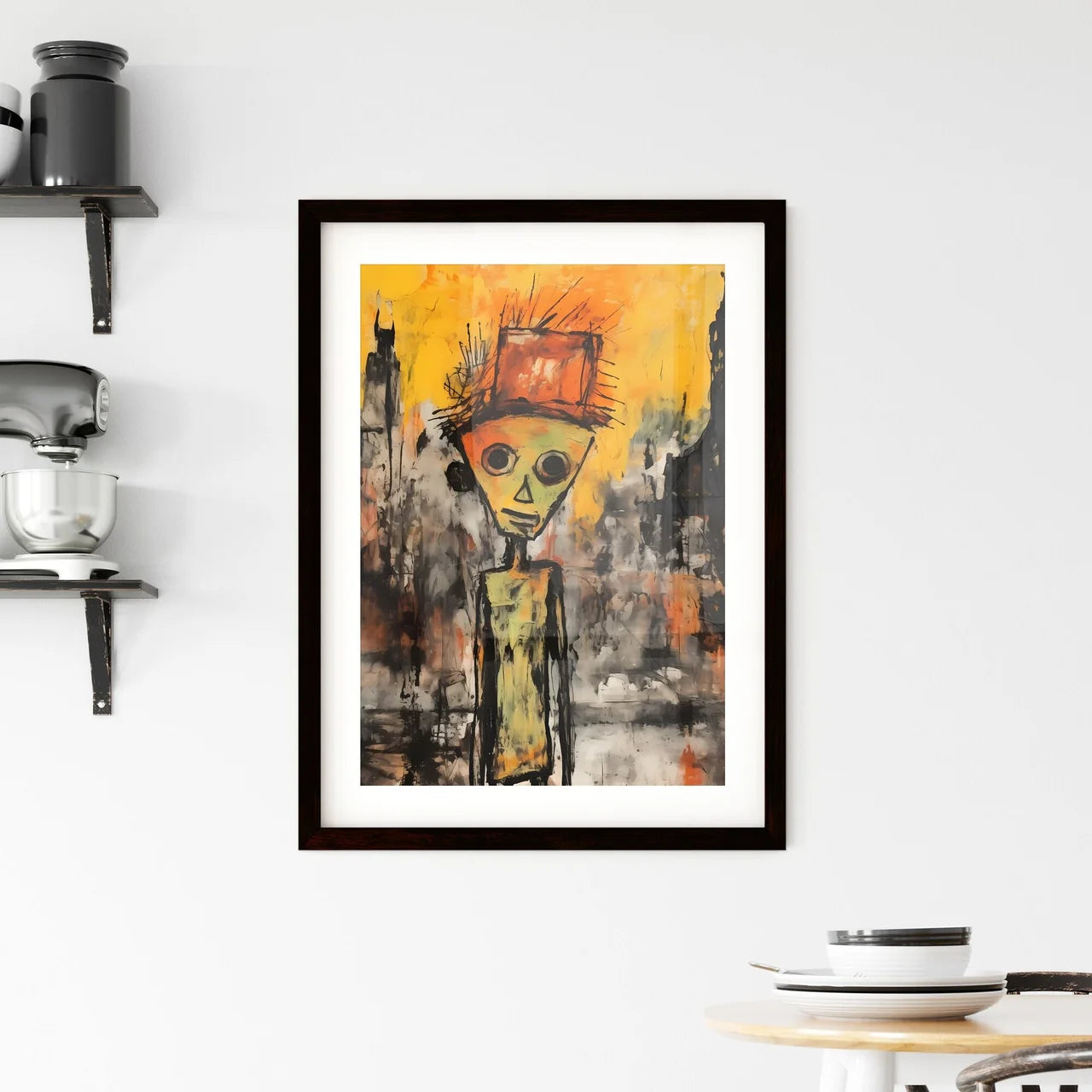 A Poster of Santas Elf  Framed Print