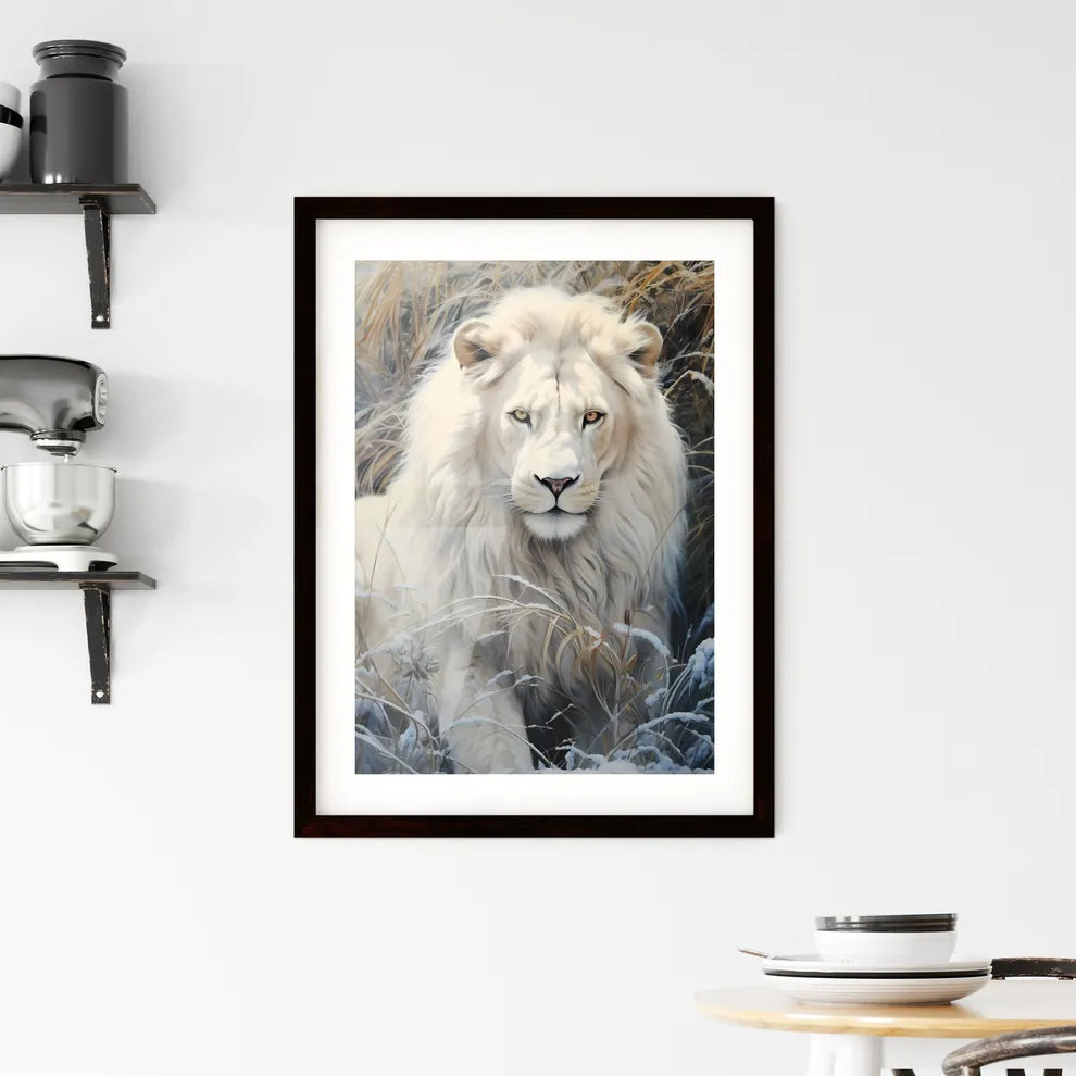 A Poster of A snow Framed Print
