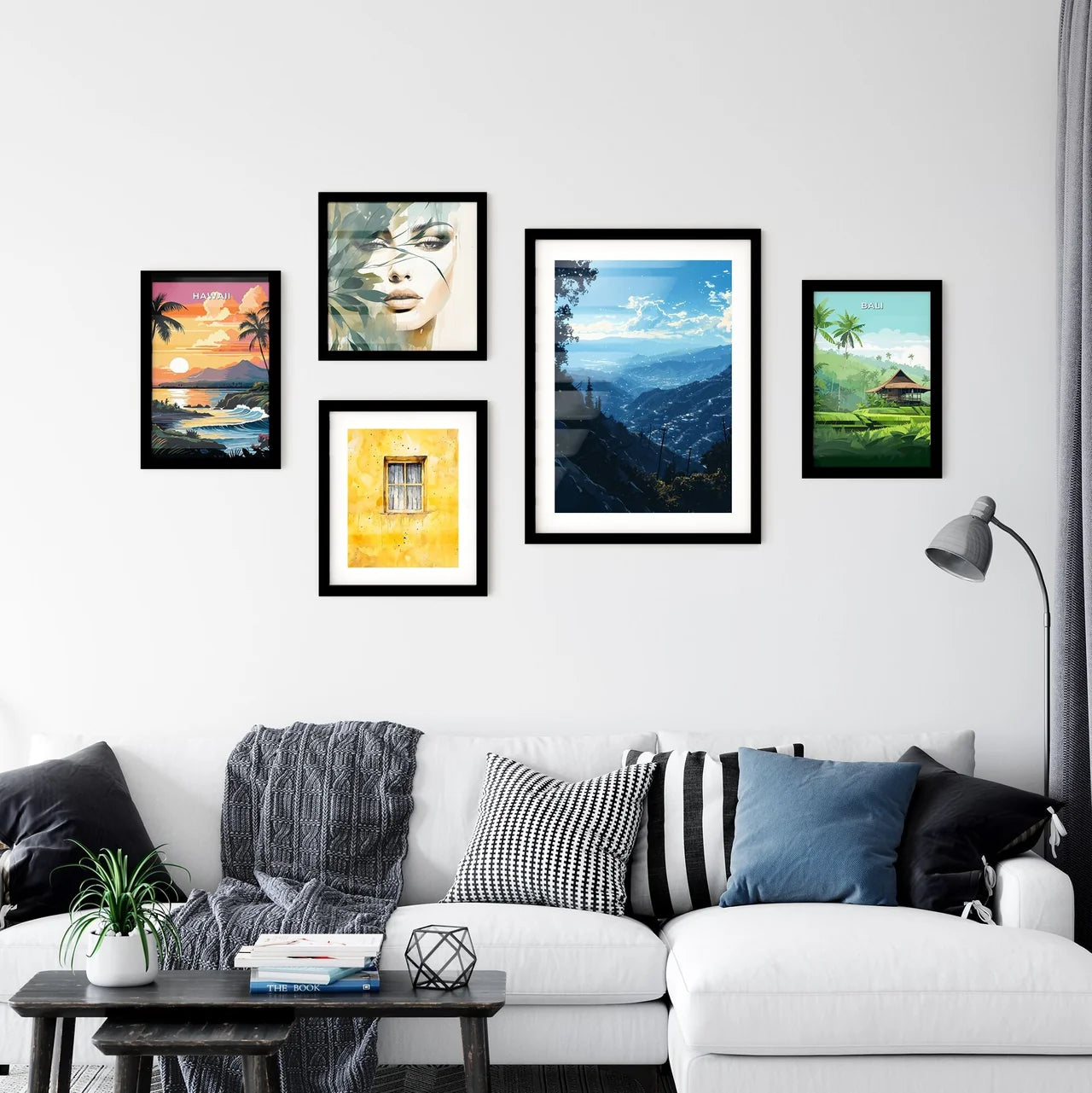 A Poster of Hollywood California Skyline - A Wall Art