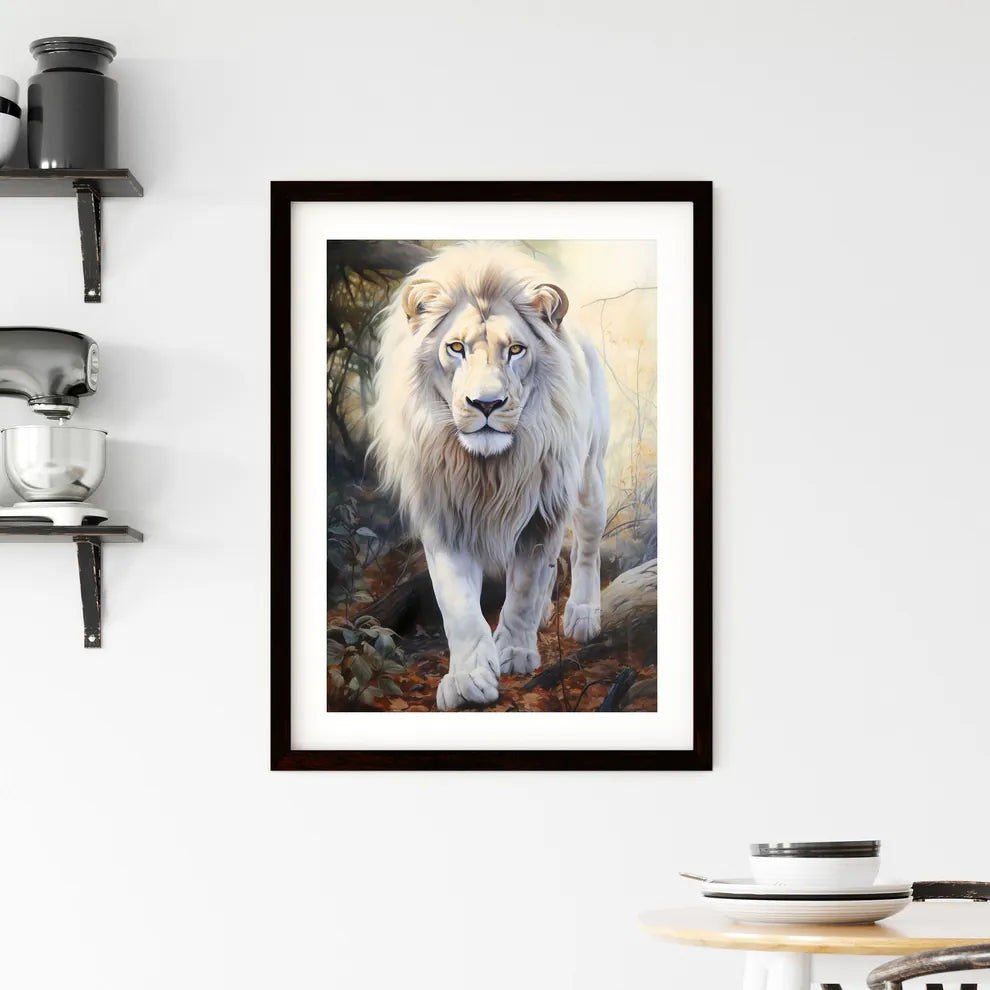 A Poster of A snow Framed Print