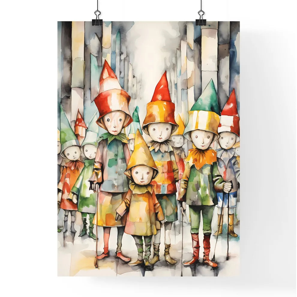 A Poster of whimsical colorful illustration  Poster